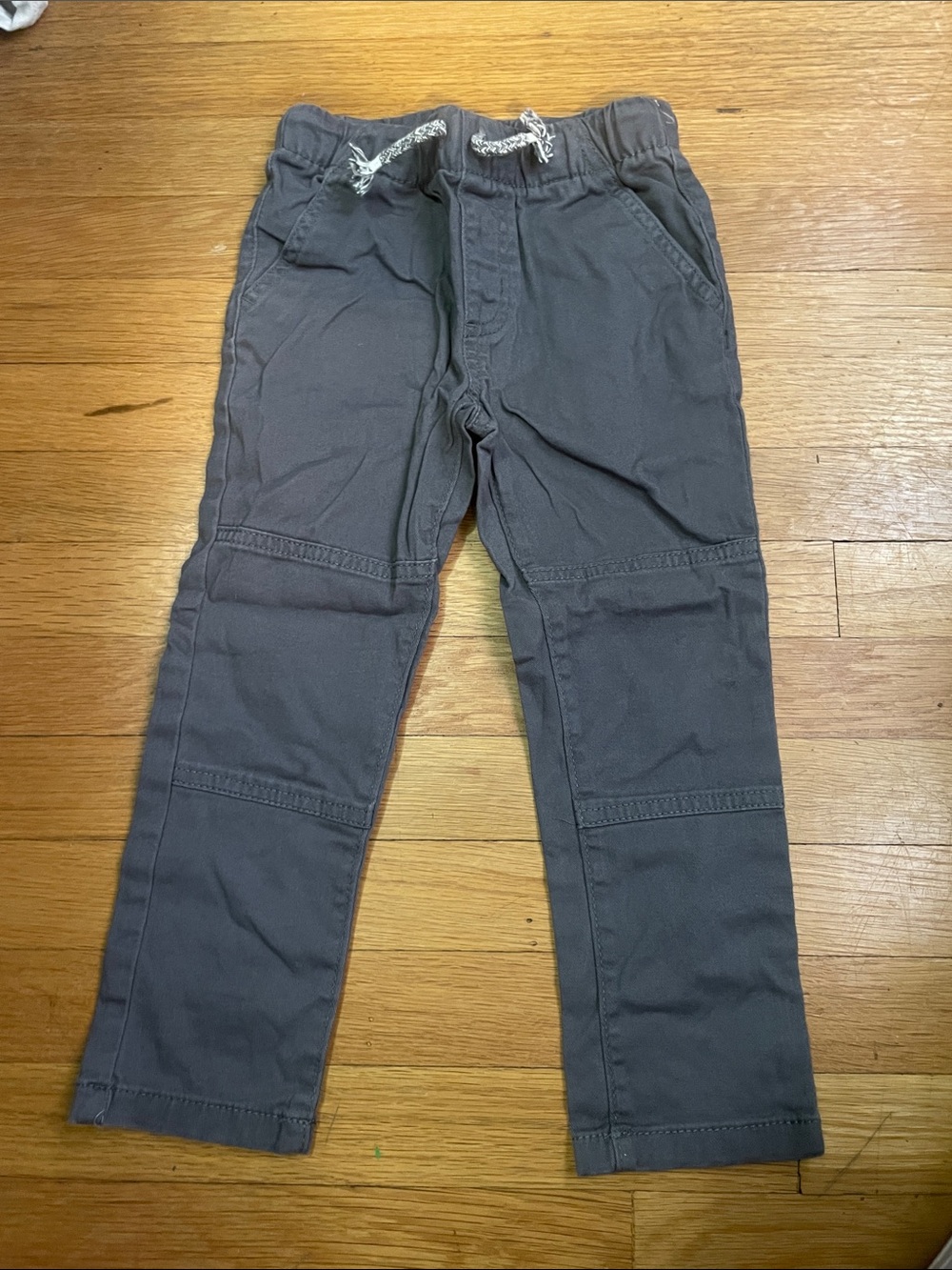 okie dokie Gray Elastic-Waist Jogger Pants